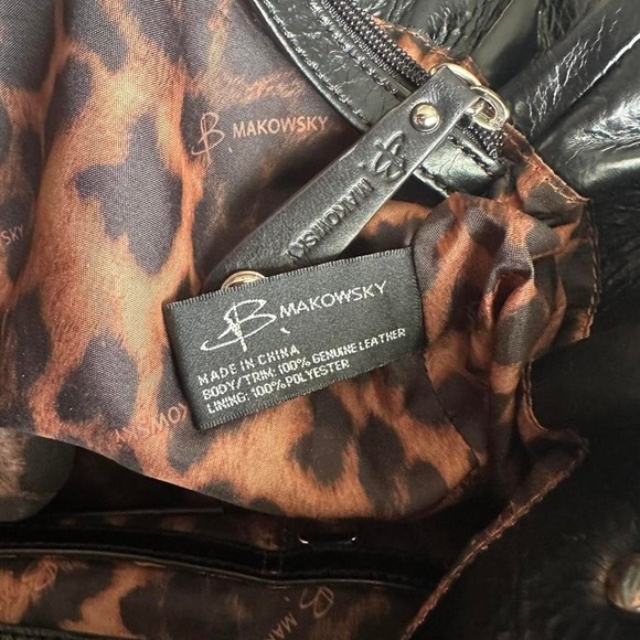 B. Makowsky genuine leather studded shoulder bag - Picture 7 of 8